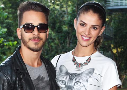 Noiva tieta Junior Lima durante show